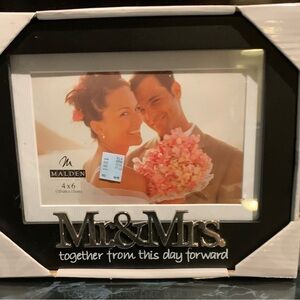 Malden Black and Silver Photo Frame